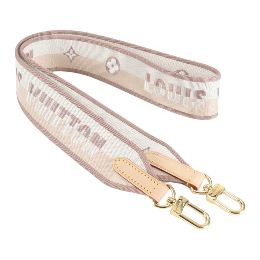 LOUIS VUITTON Fabric Bag Straps Women's Light Umber