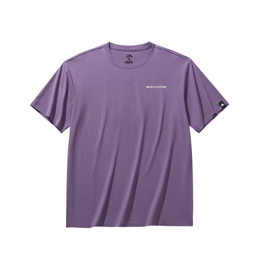 Anta T Shirt Unisex Ding Gray Purple