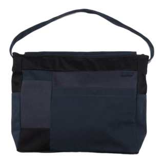 Nanamica Cotton Canvas With Twill Shoulder Bag Men's Blue & Black