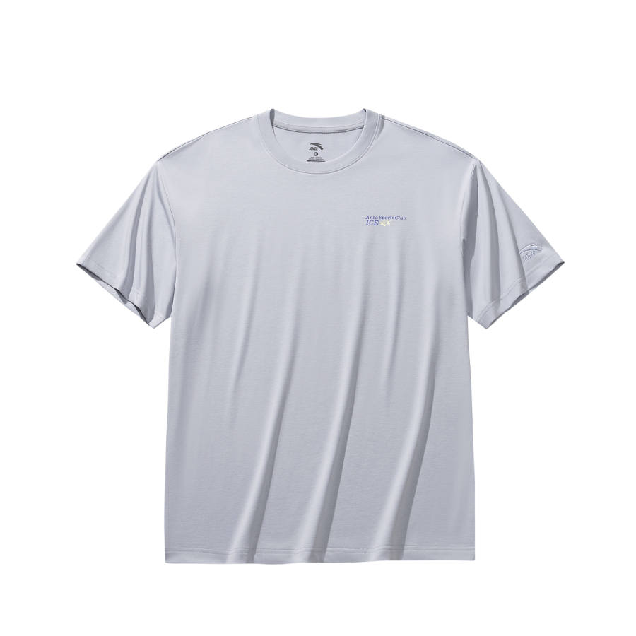 Anta T Shirt Unisex Cucumber Gray