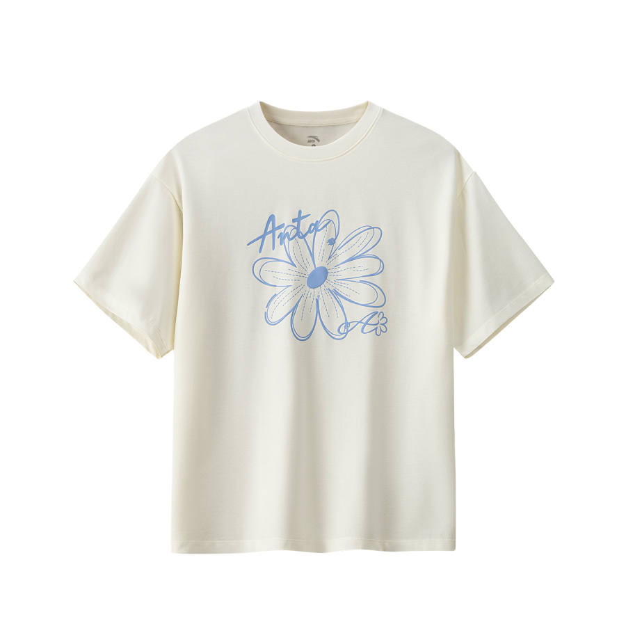 Anta T Shirt Women's Ivory White