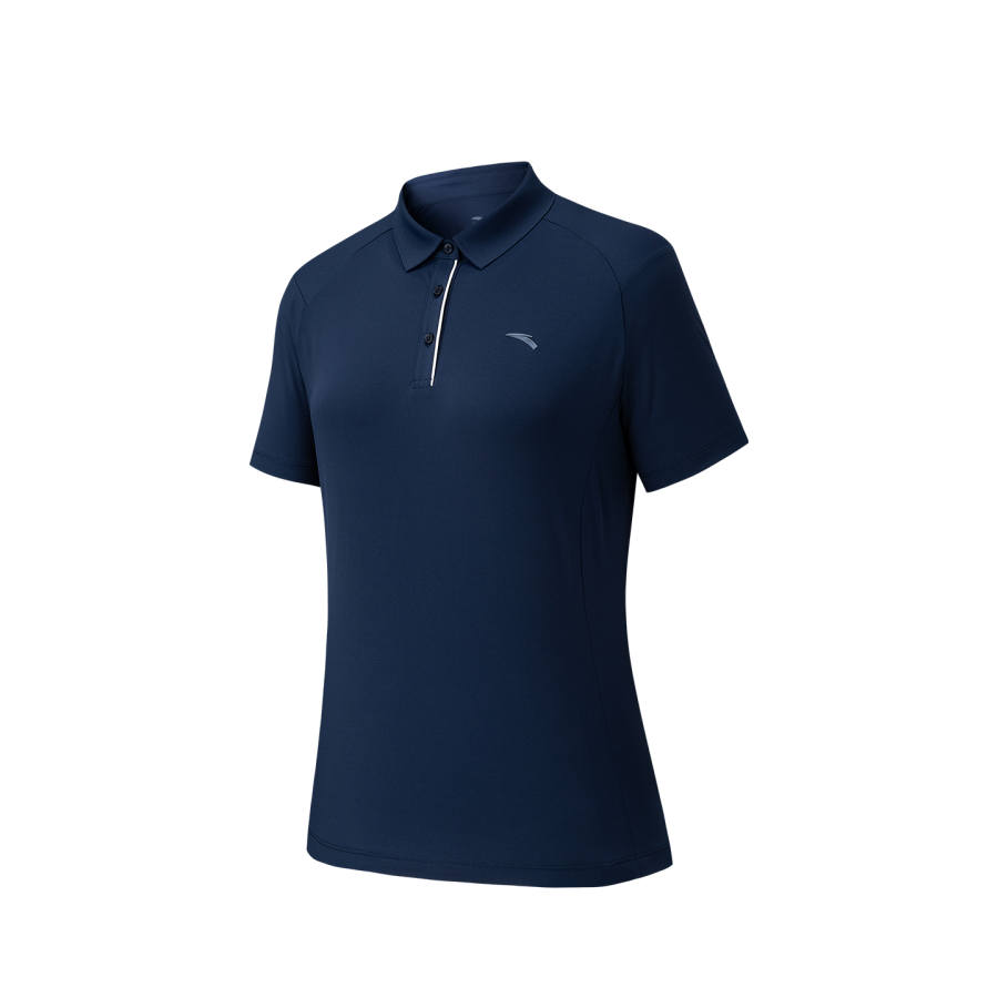 Anta Polo Shirt Women's Denim Starlight Blue