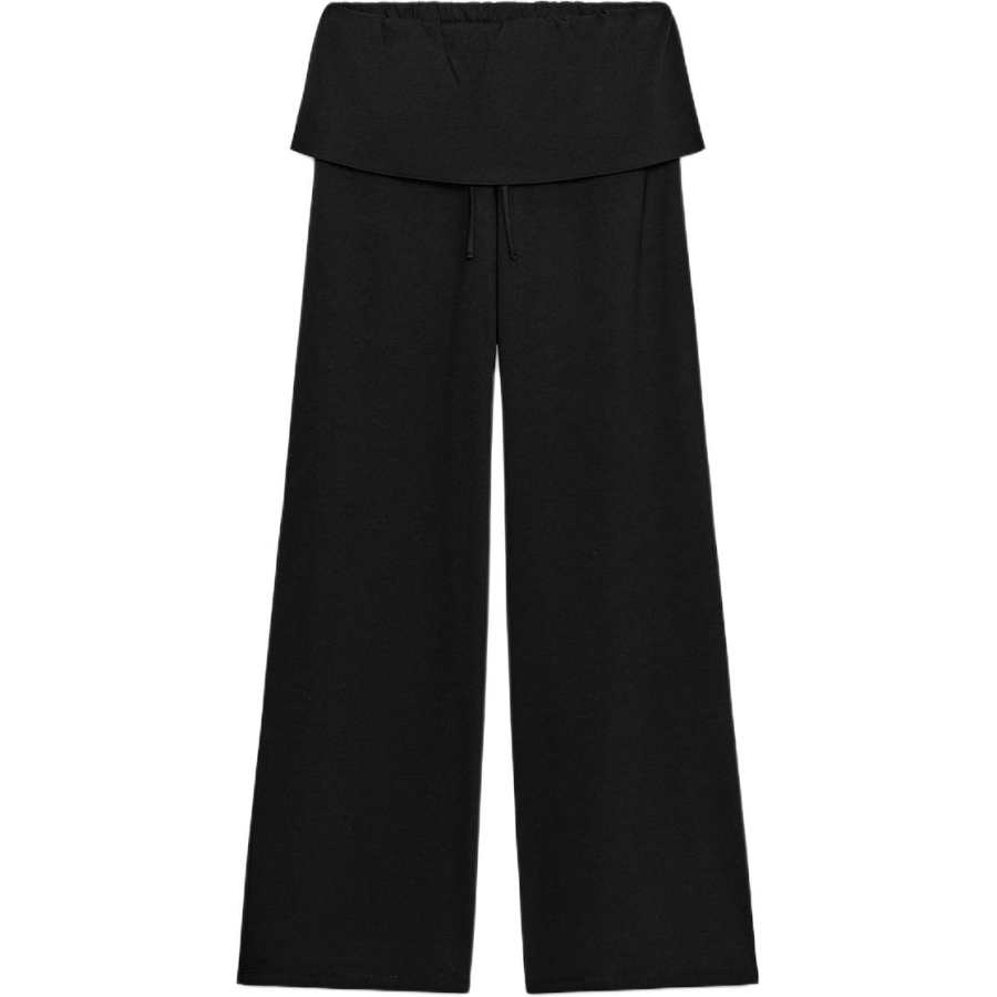 ZARA Casual Pants Women's Black Moderate Wide Leg Pants