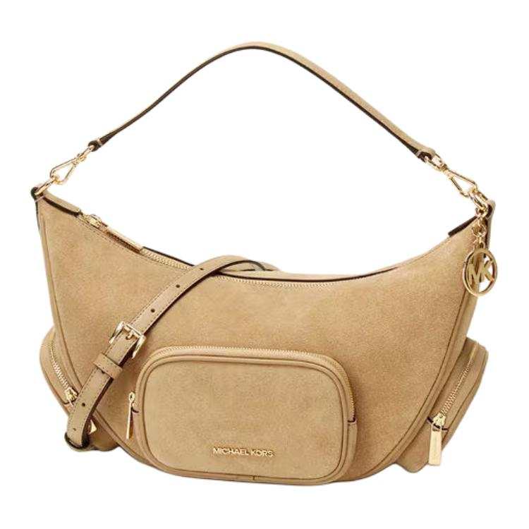MICHAEL KORS Cow Leather Handbag Women's Camel