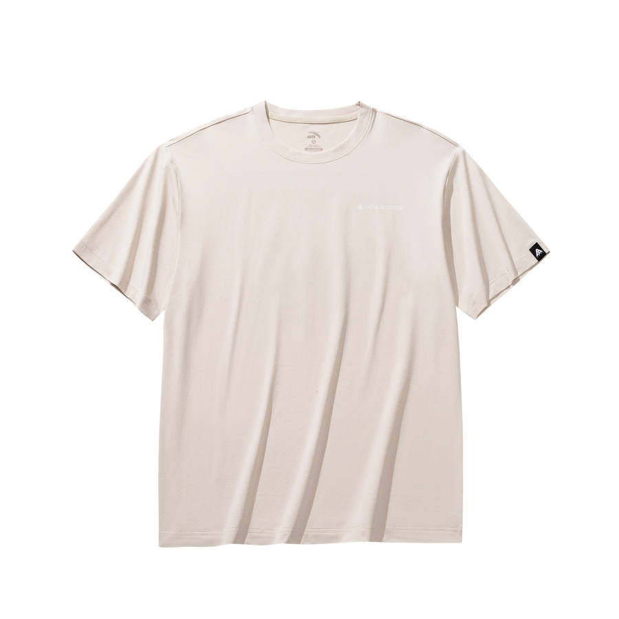 Anta T Shirt Unisex Wheat Grain Gray