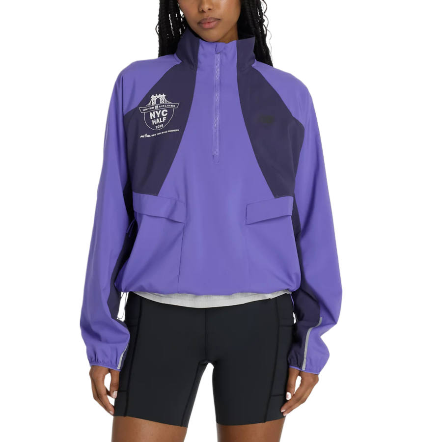 New Balance New Balance Jackets Women's Electric Glow Purple & Purple Stand Collar Moderate Other