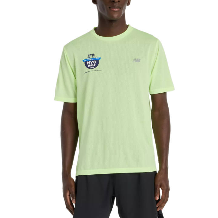 New Balance New Balance T Shirts Men's Afterglow Crew Neck Moderate