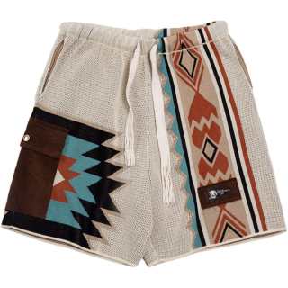 MADEN Indian Collection Casual Shorts Men's Diamond Multicolor