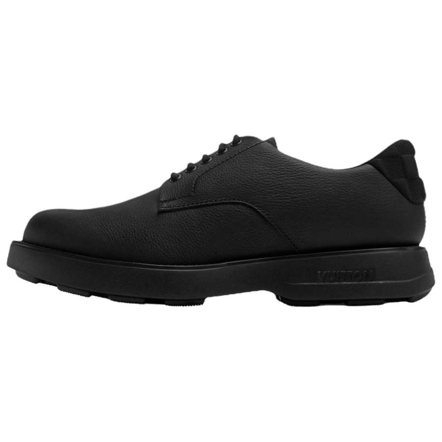 LOUIS VUITTON BASTILLE Cow Leather Casual Leather Shoes Men's Black