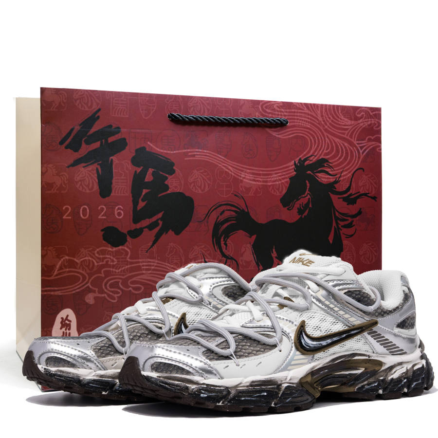 Nike Nike V5 RNR Wasteland Wanderer Shopping Bag Cushioning Height Increasing Low top Chunky Sneakers Men's Metallic Silver
