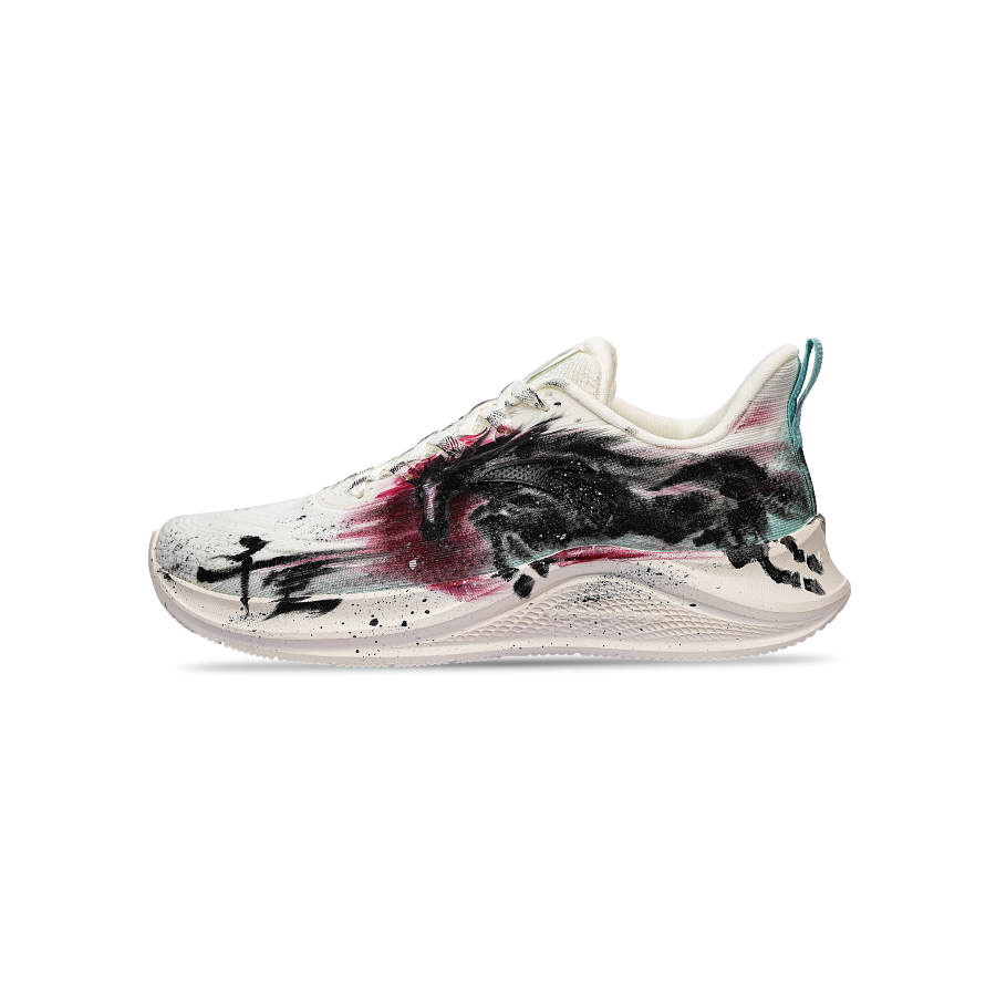 Anta Fabric Casual Physical Fitness Test & Exam City Commuting Running Shoes Men's White Black