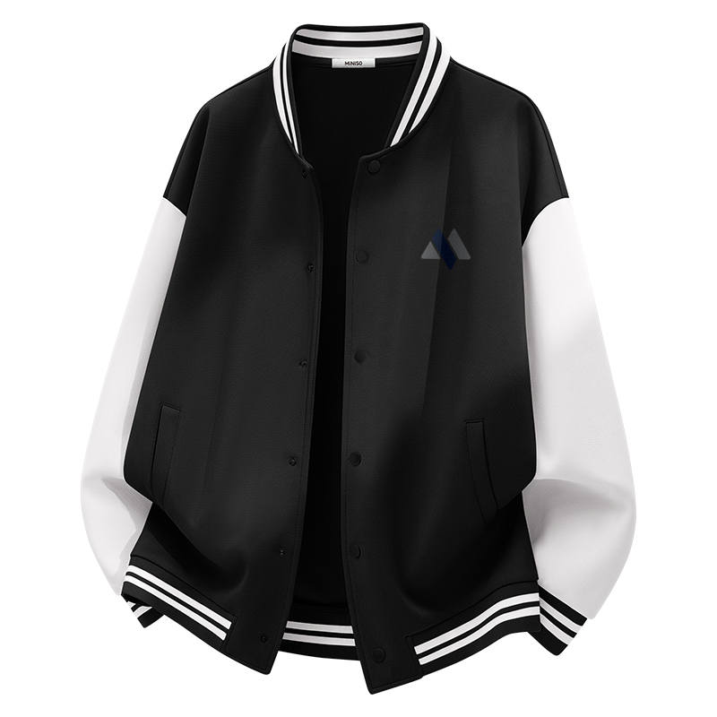 MINISO MINISO Baseball Jerseys Unisex Baseball Collar Moderate Straight Fit