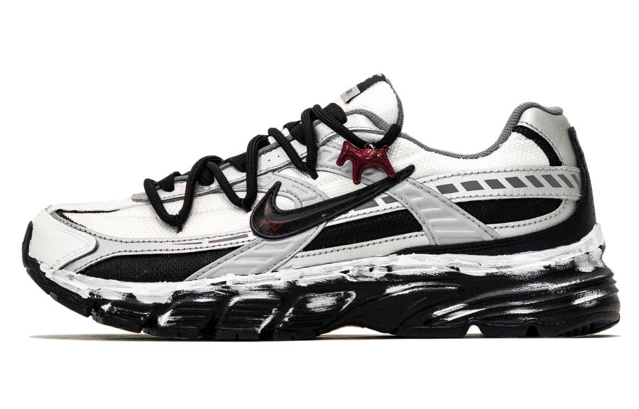 Nike Nike Initiator Leather Abrasion Resistant Slip Resistant Low top Casual Running Shoes Men's Black Red