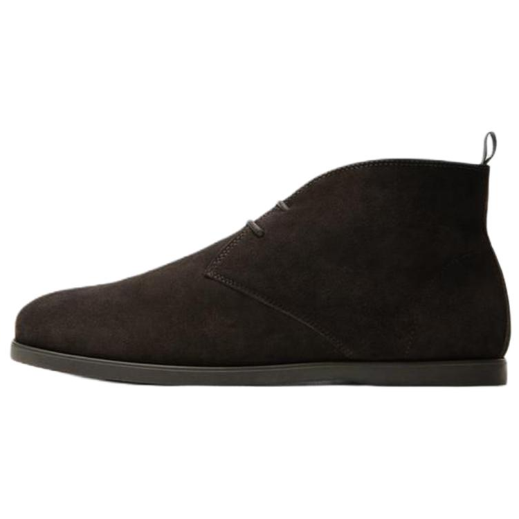 ZARA ZARA Cow Leather Ankle Boots Men's Brown