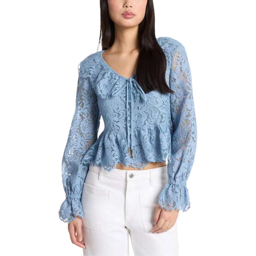 MICHAEL KORS Shirts Women's Blue V Neck Moderate Other