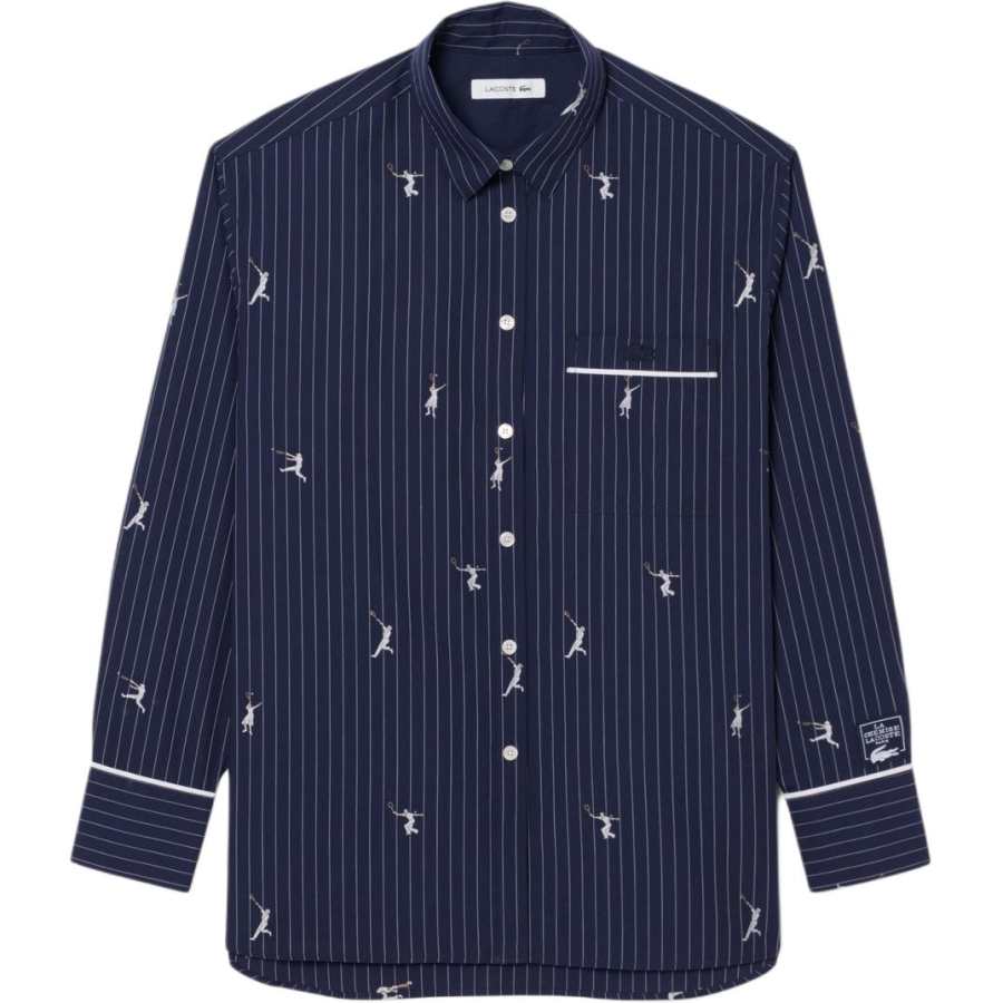 LACOSTE LACOSTE Shirts Women's Lapel Moderate