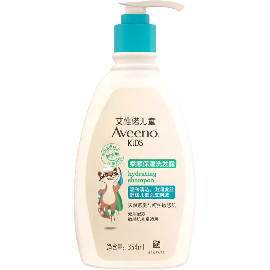 Aveeno Teenagers Kids' Volumizing Shampoos Amino Acids Natural Oats Prebiotic Extract Serums