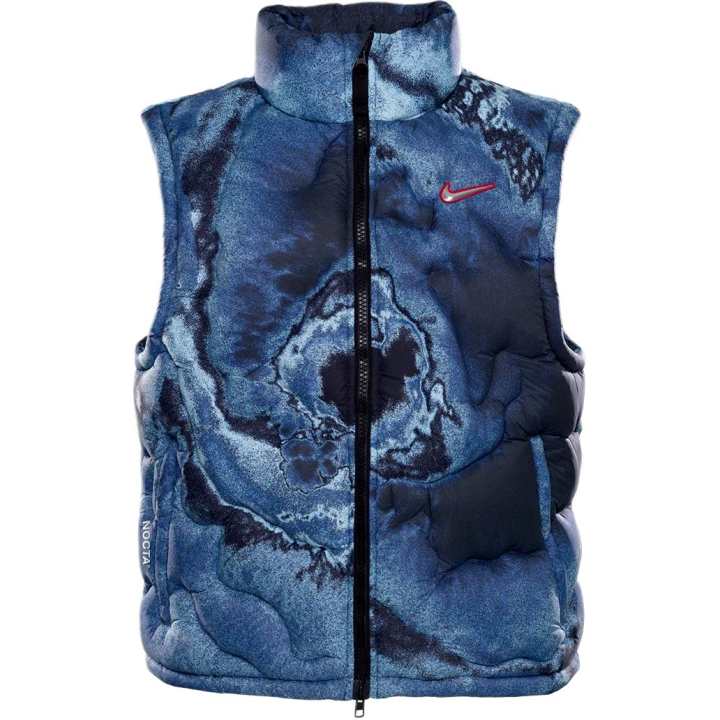 Nike Nike Down Vests Unisex Blue Stand Collar Moderate Other
