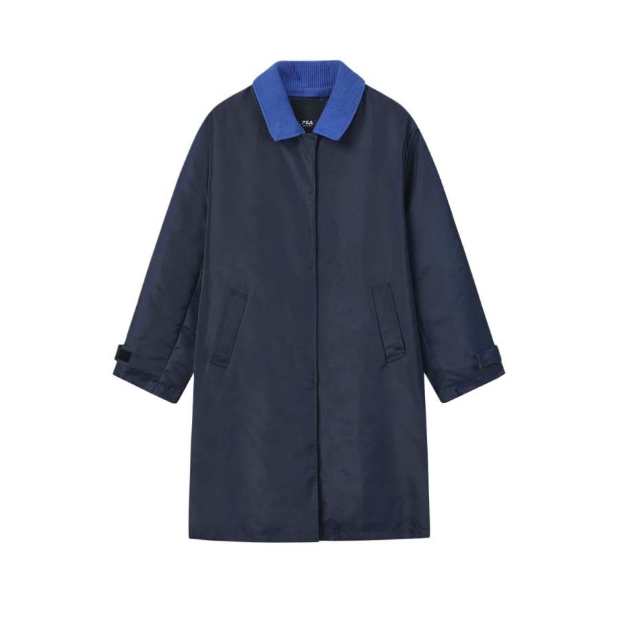 FILA MILANO Jackets Women's Serene Void Blue Lapel Moderate Other