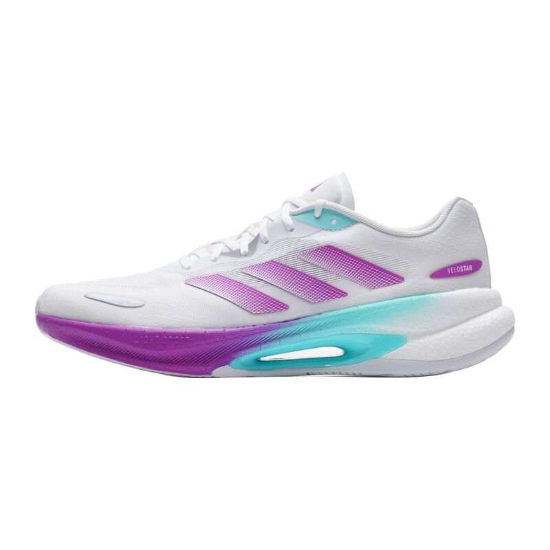 Adidas Adidas VELOSTAR Cushioning Breathable Lightweight Casual Running Shoes Unisex White Purple