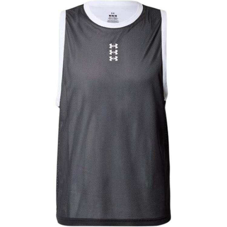 Under Armour Tank Tops Men's Black Crew Neck Moderate Other