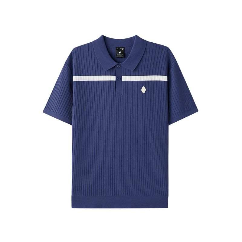 Skechers Polo Shirts Men's Champion Blue/04QJ Polo Collar Moderate