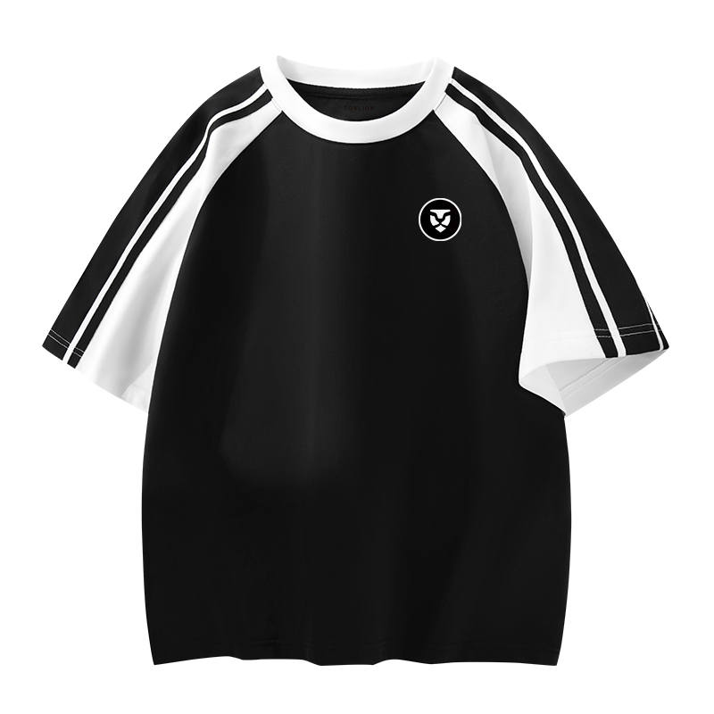 Tonlion T Shirts Unisex Crew Neck Moderate Straight Fit