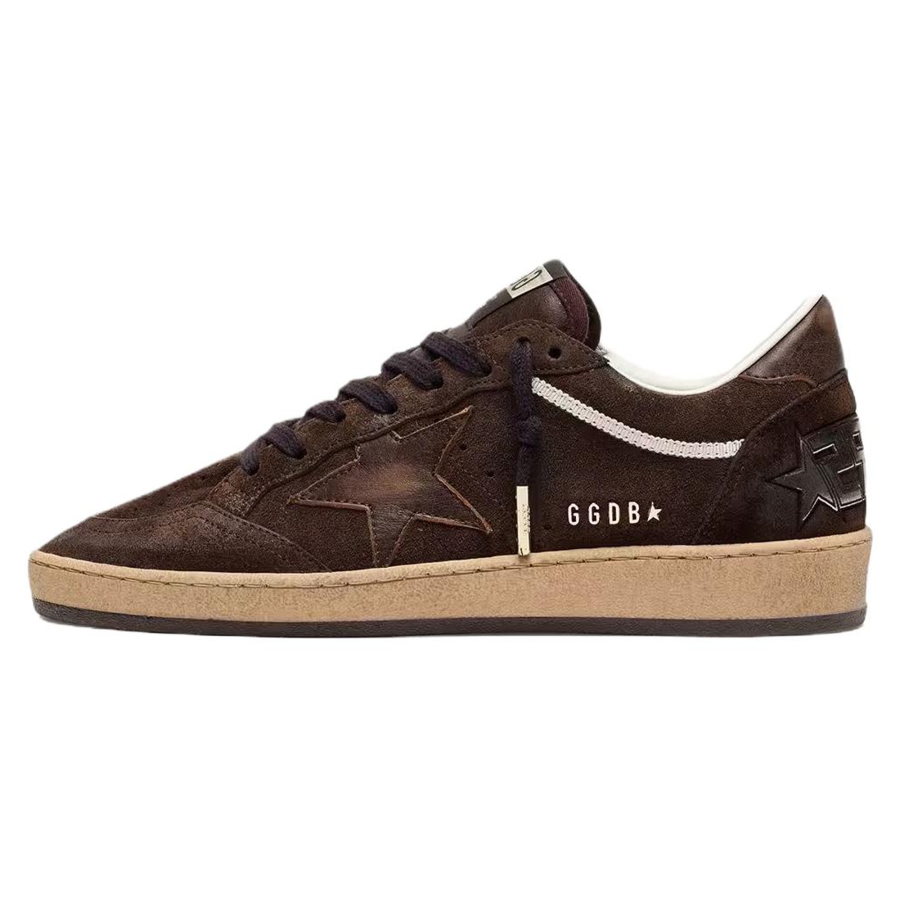 Golden Goose Ball Star Low top Skateboard Shoes Women's Brown