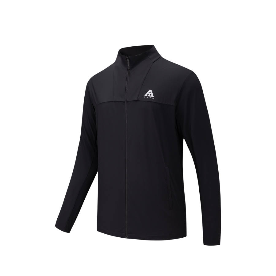 ANTA ANTA Jackets Men's Basic Black 2 Stand Collar Moderate