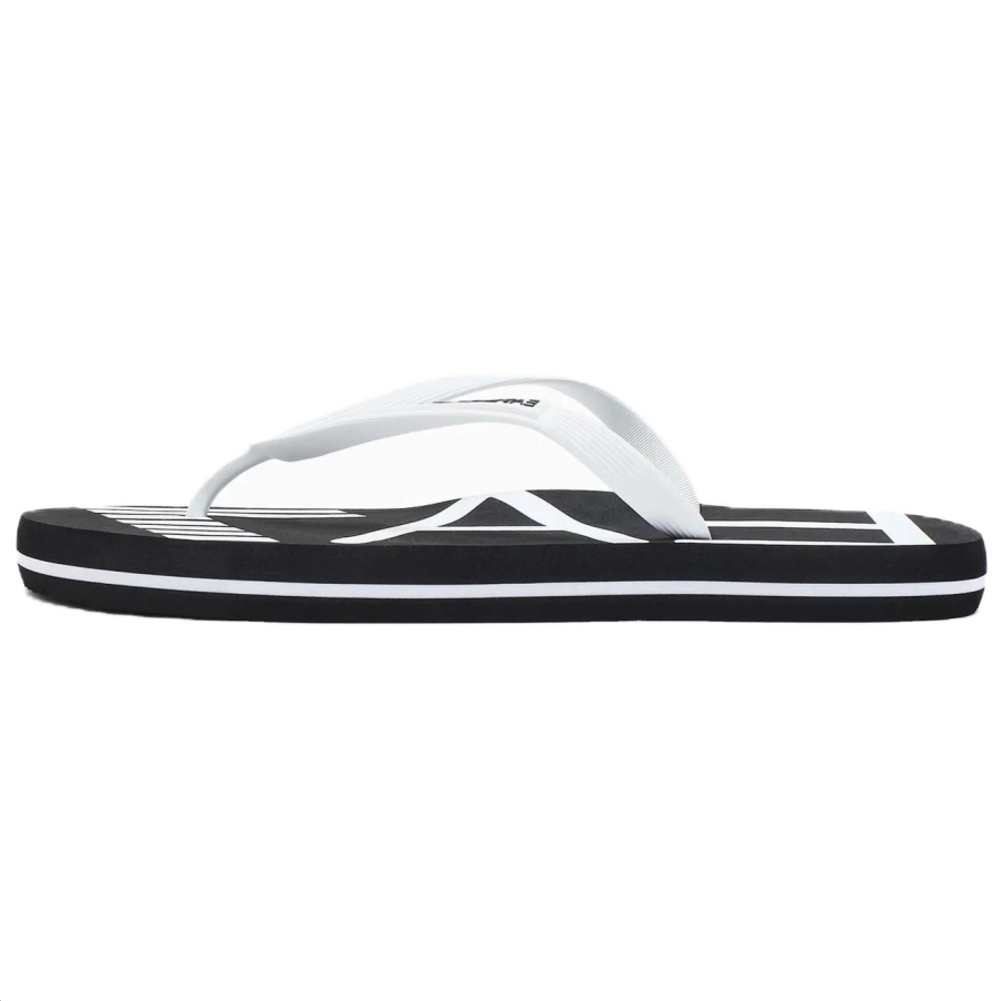 EMPORIO ARMANI EA7 Flip Flops Unisex Black White
