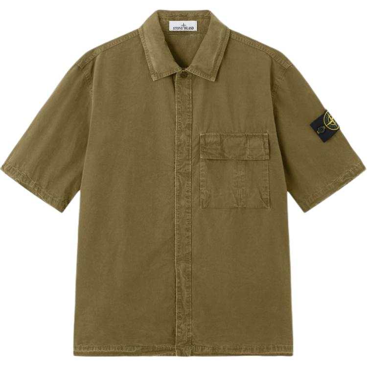 Stone Island Short Sleeve Logo Patch Shirt