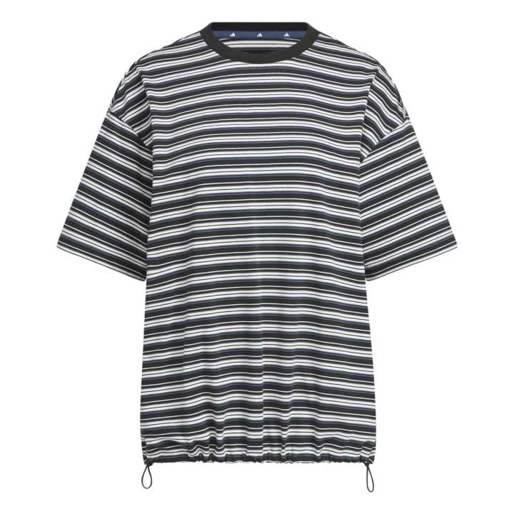 Adidas Adidas T Shirts Women's Black/Ecru/Old Ink Crew Neck Moderate