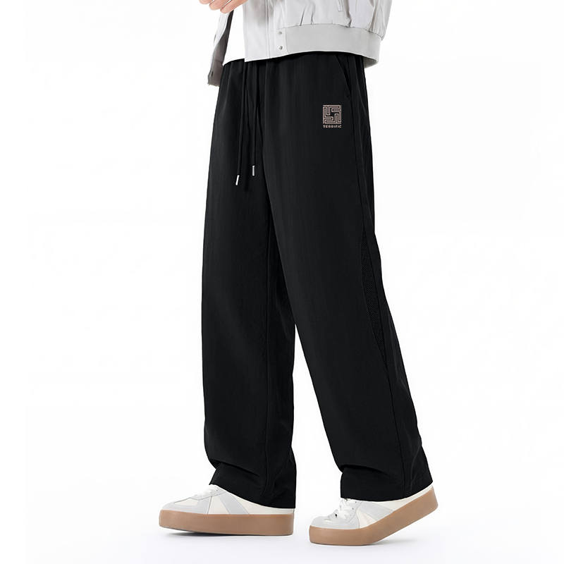 Tonlion Casual Pants Unisex Moderate Straight Fit Pants