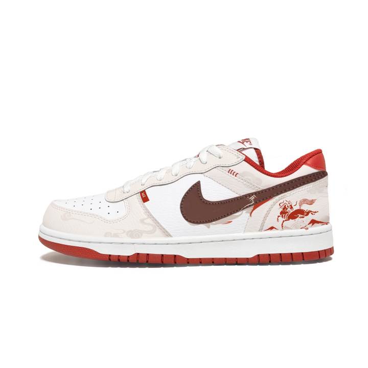 Nike Nike Big The Spring Breeze Is Proud Abrasion Resistant Breathable Low top Skateboard Shoes Men's Beige Red