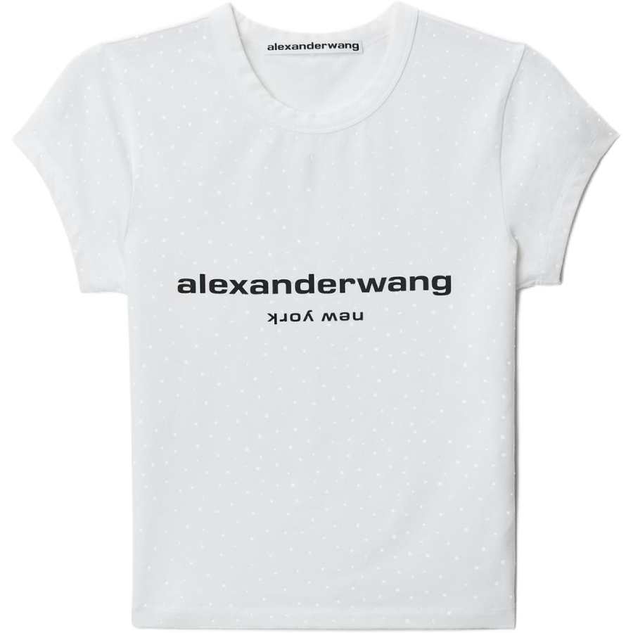 Alexander Wang Logo Baby Rhinestone T-Shirt