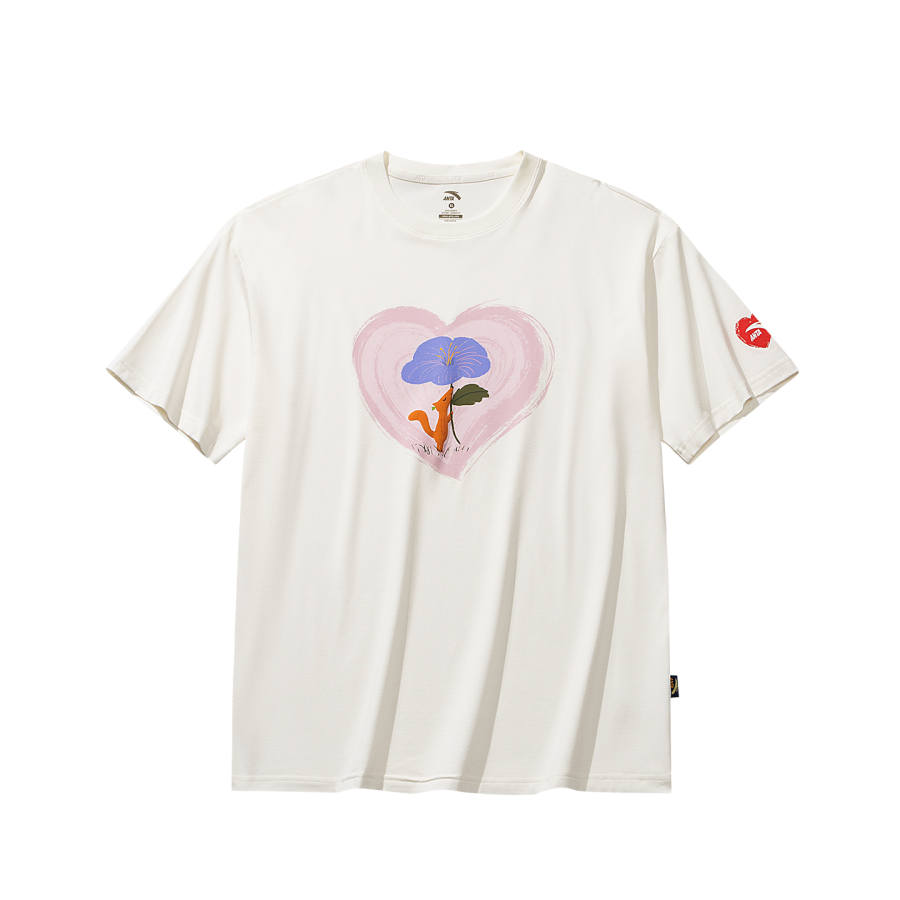 Anta T Shirt Unisex Ivory White