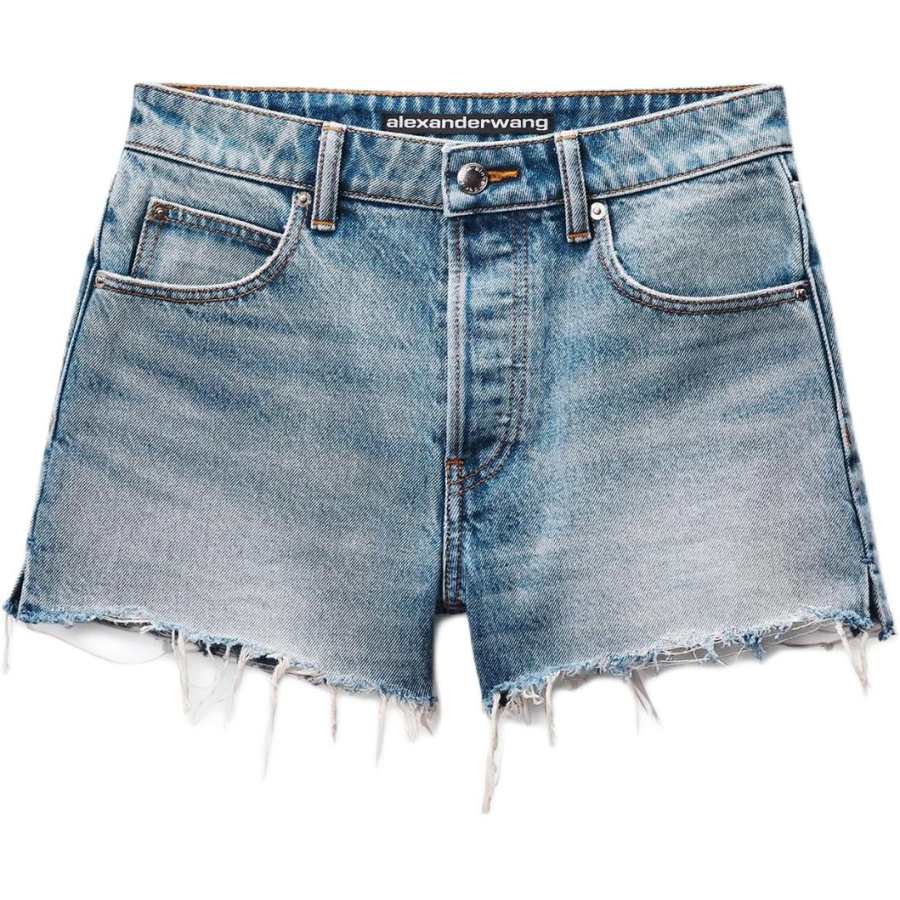 Alexander Wang Alexander Wang Distressed Denim Shorts