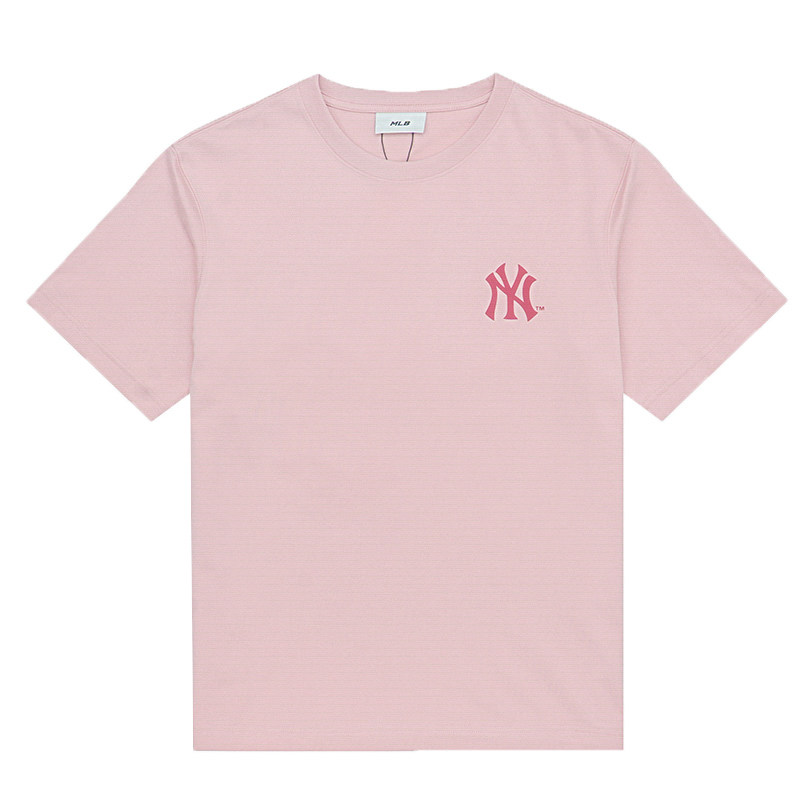 MLB MLB T Shirts Unisex Pink Crew Neck Moderate