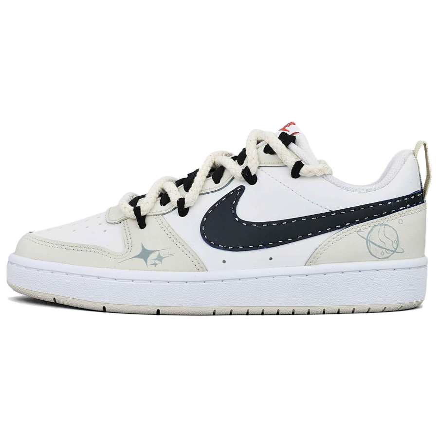 Nike Nike Court Borough Star‑Trail Odyssey Leather Abrasion Resistant Breathable Low top Skateboard Shoes Unisex Brown