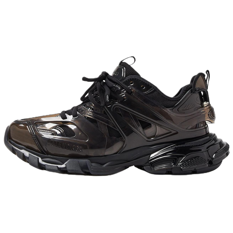 Balenciaga Track Jelly Low top Chunky Sneakers Men's Black Mesh