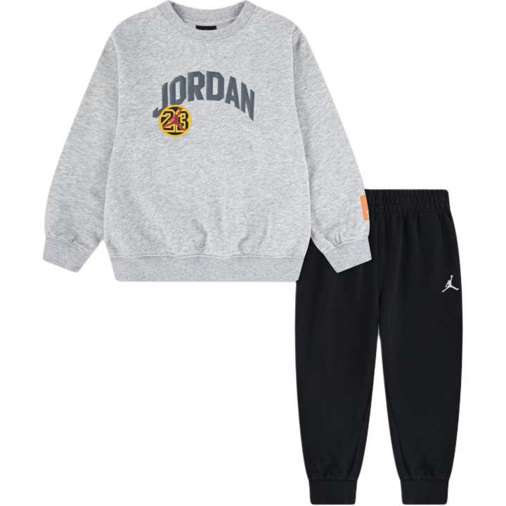 Jordan Jordan Casual Sportswear DYNASTY FT CREW SET Children Aged 3 7 Years Old