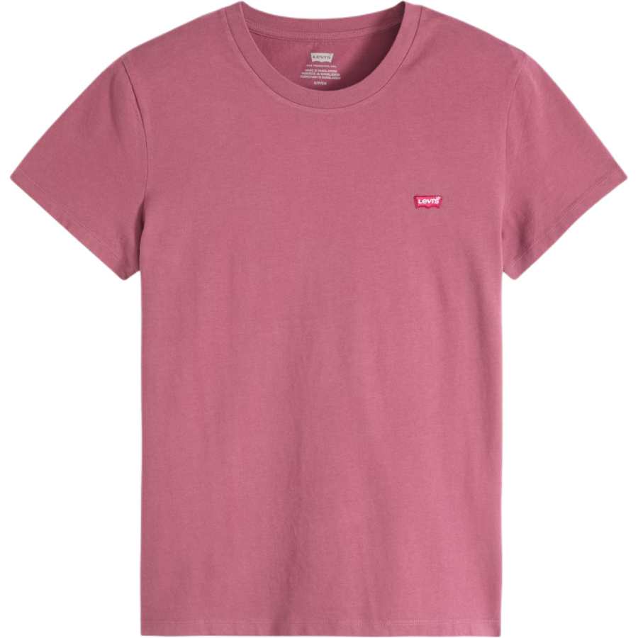 Levis T Shirts Women's Crush Berry Red Crew Neck