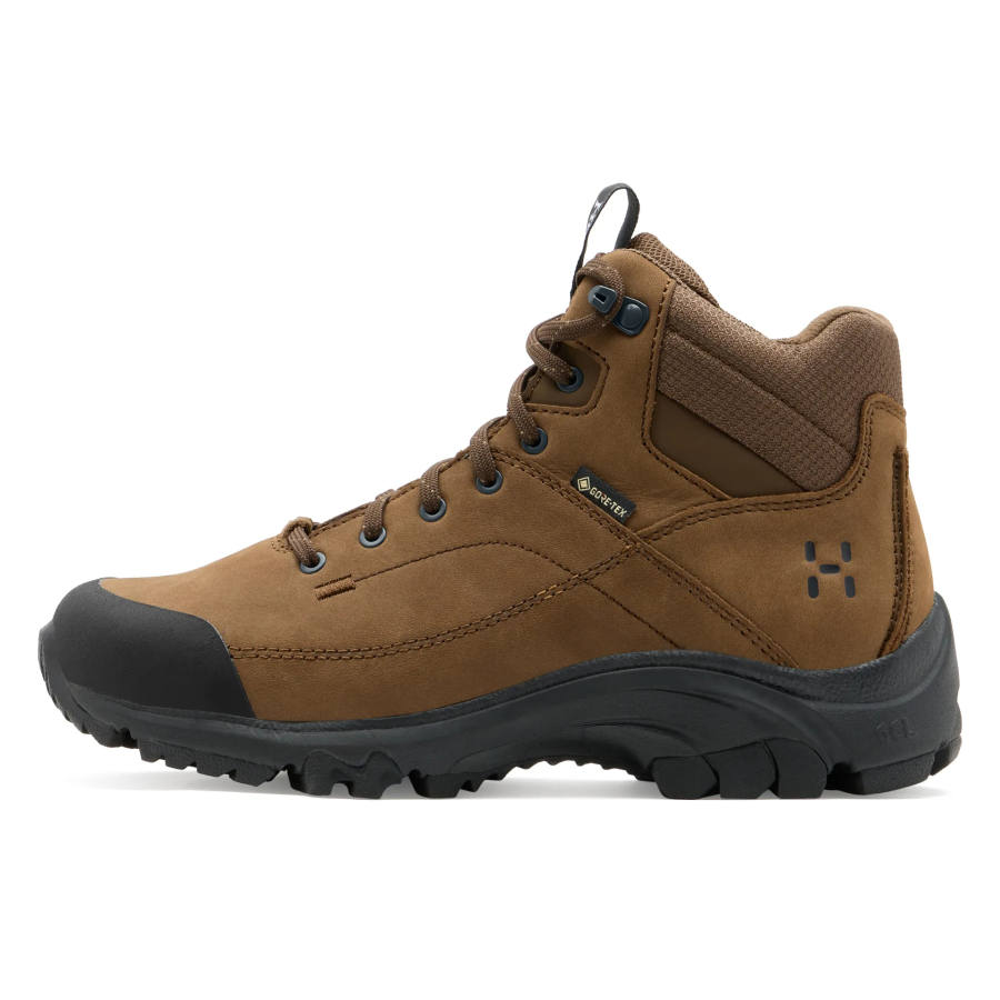 HAGLÖFS Ridge Leather Waterproof Cushioning Abrasion Resistant Grip Anti Twist Support Breathable Rebound Mid top