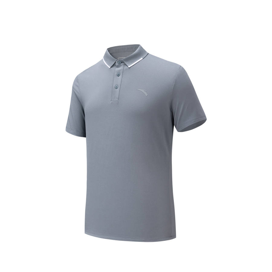 Anta Polo Shirt Men's Concrete Gray