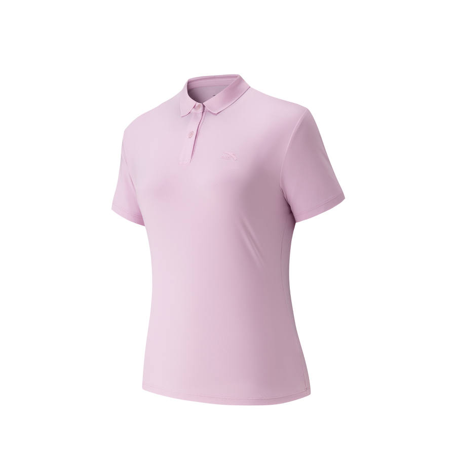 Anta Polo Shirt Women's Peach Velvet Pink