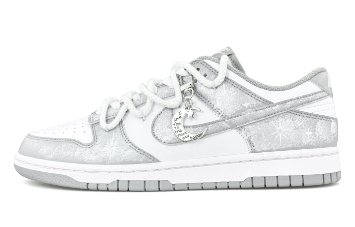 Nike Nike Dunk Abrasion Resistant Breathable Low top Skateboard Shoes Unisex White
