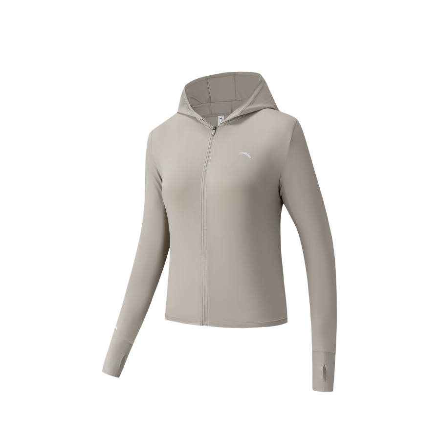 Anta Sun Protection Clothing Women's Pearlescent Gray