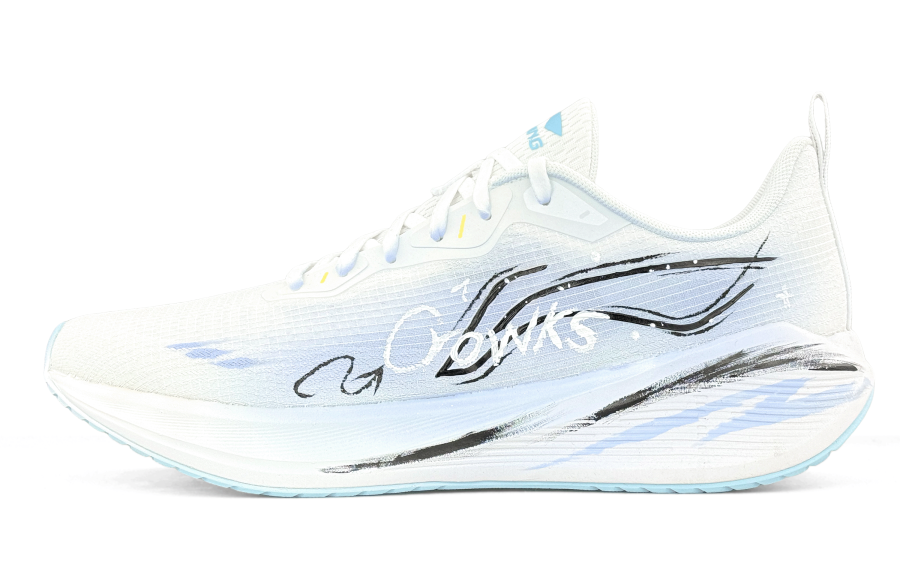 Li-Ning Li Ning Wuyue Cushioning Breathable Low top Running Shoes Men's Blue Purple