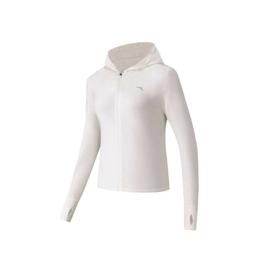 Anta Sun Protection Jacket Women's Papyrus White