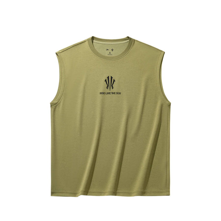 Anta Irving Collection Tank Top Unisex Mugwort Sun Green